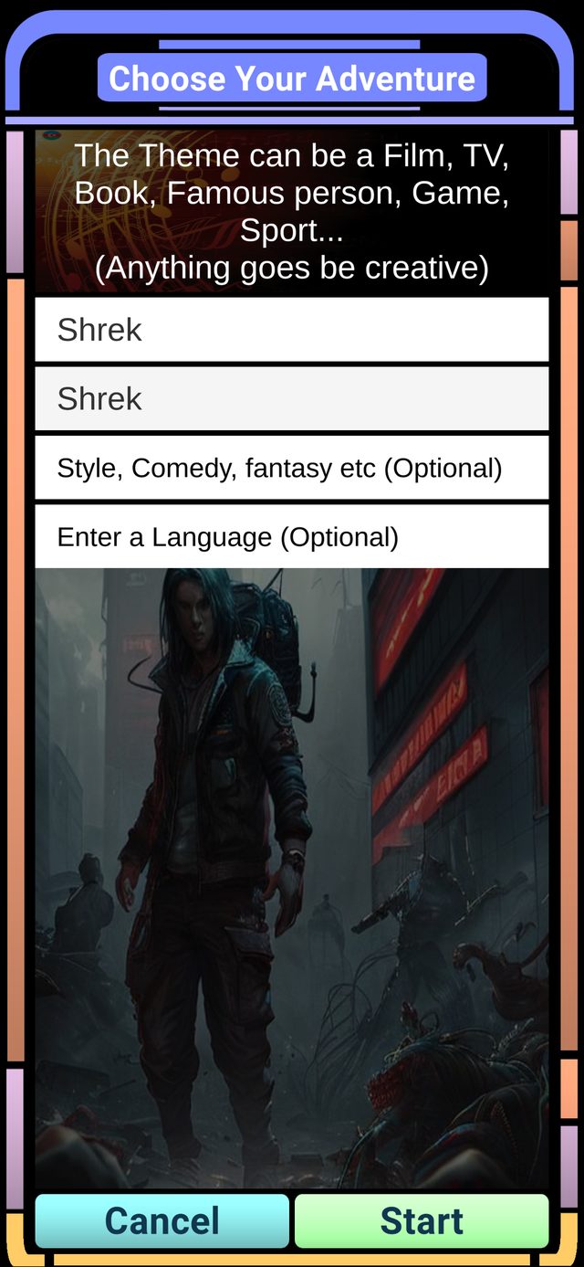 AI Adventure choose your adventure