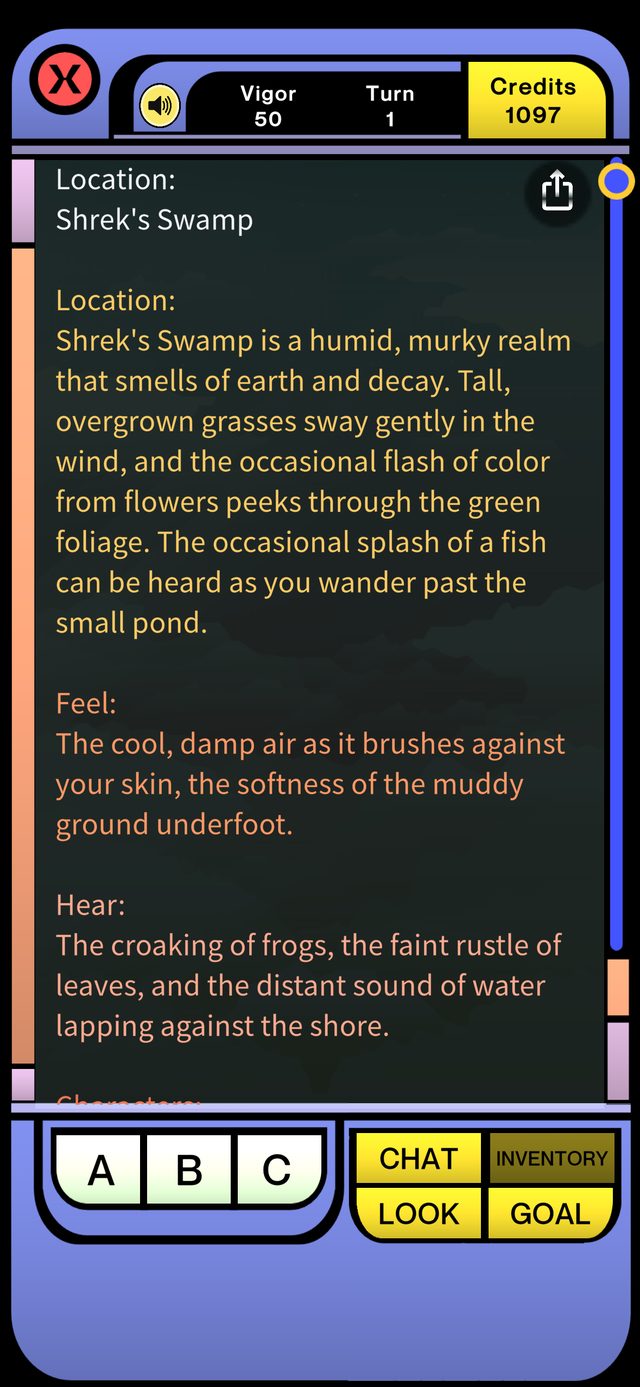 AI Adventure story scene