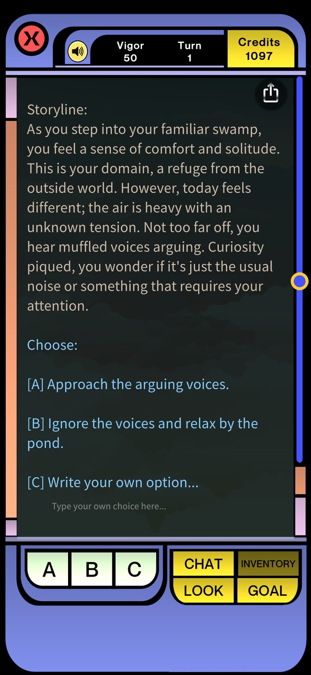 AI Adventure branching choices