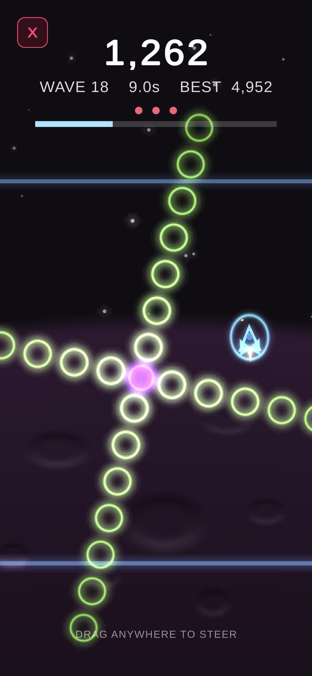 Astro-X neon gameplay
