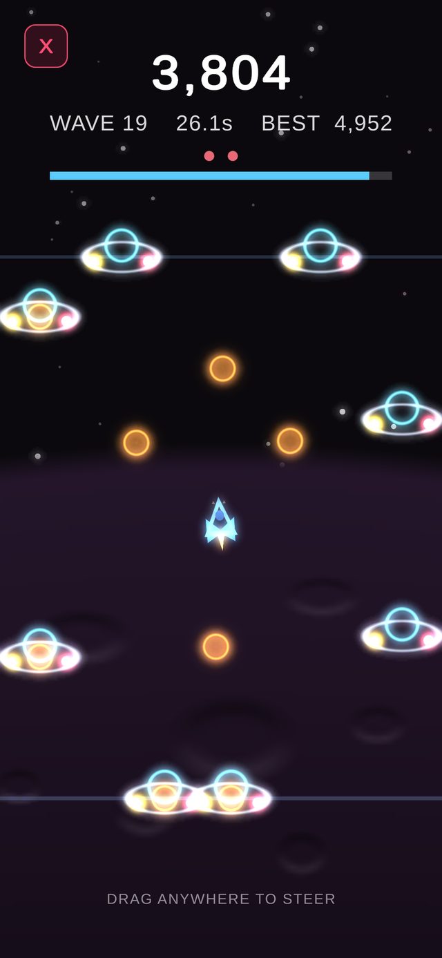 Astro-X neon gameplay
