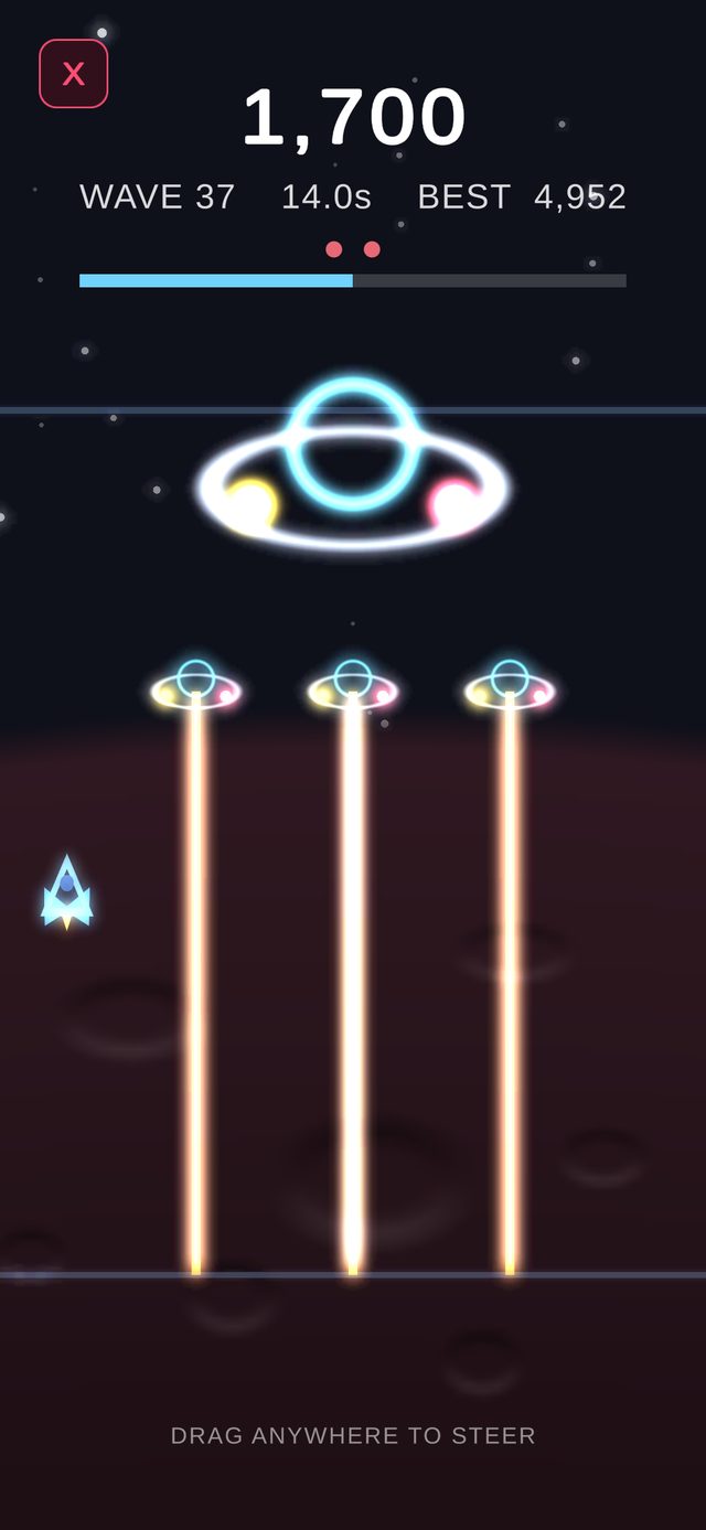 Astro-X neon gameplay