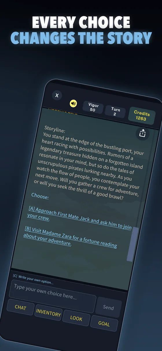 Every choice changes the story in AI Adventure