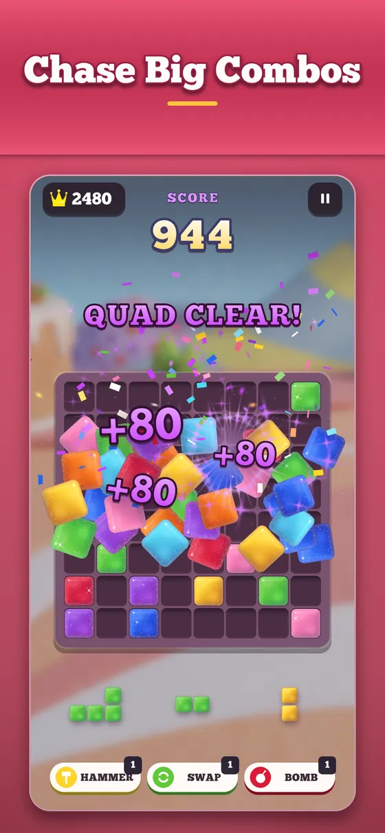 Sugar Cubes: chase big combos